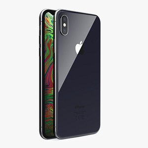 space grey iphone xs 3D model