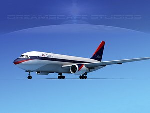 3D airline boeing 767 767-200er