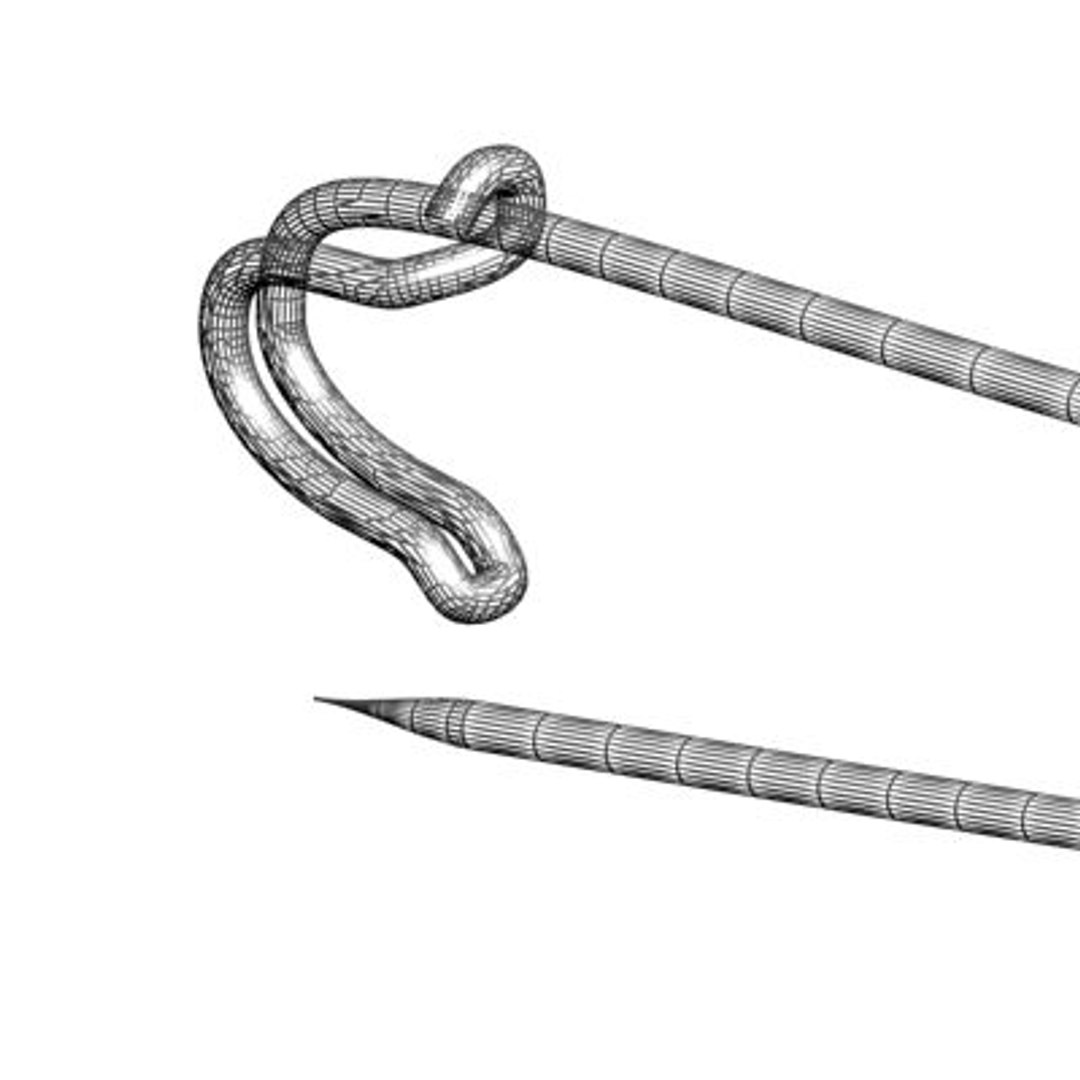 3d Safety Pin Model