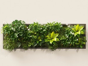 Vertical Garden - Elegant Scandi - Green Wall 3D model