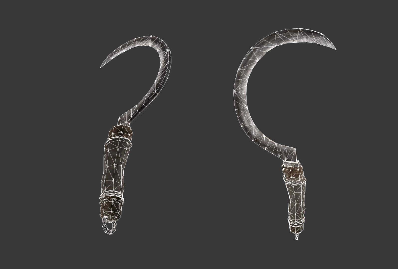 3d Model Of Sickle Ready