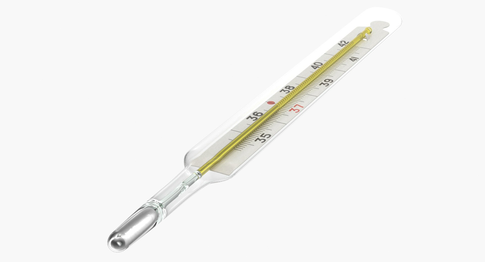 Mercury Thermometer 3D model preview