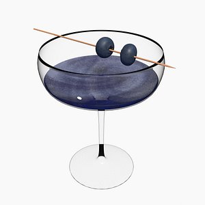 Silvery Blueberry Cocktail