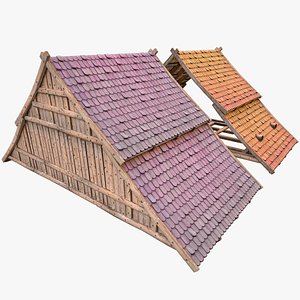 Medieval Tile Roof  Constructor 3D model