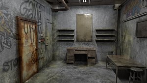 3D model The old  Horror Room  2