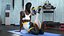 Dark Skin Fitness Woman Rigged for Cinema 4D
