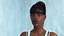Dark Skin Fitness Woman Rigged for Cinema 4D