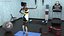Dark Skin Fitness Woman Rigged for Cinema 4D