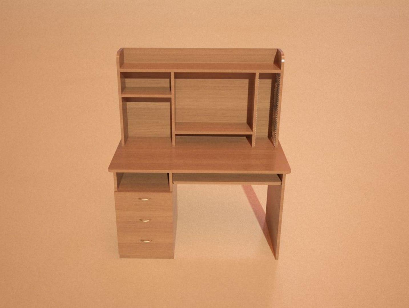 desk desktop 3d model
