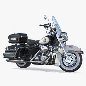 US Sheriff Motorcycle Road King Rigged