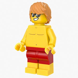 Lego Minifig Male Beach