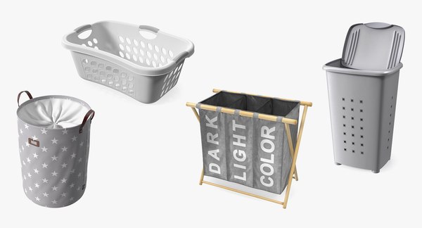 Foldable laundry basket 3D model - TurboSquid 1509511