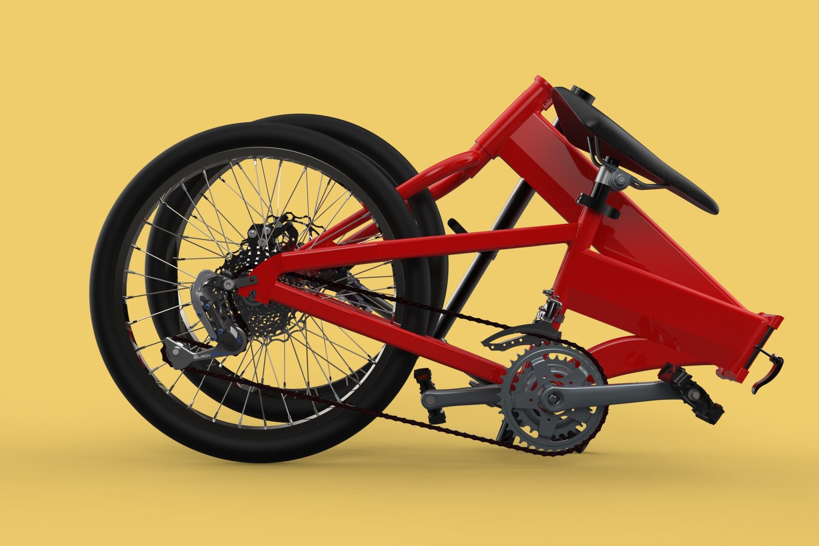 FOLD BICYCLE FOLDING BIKE PORTABLE COMPACT FLIP 3D - TurboSquid 2301204