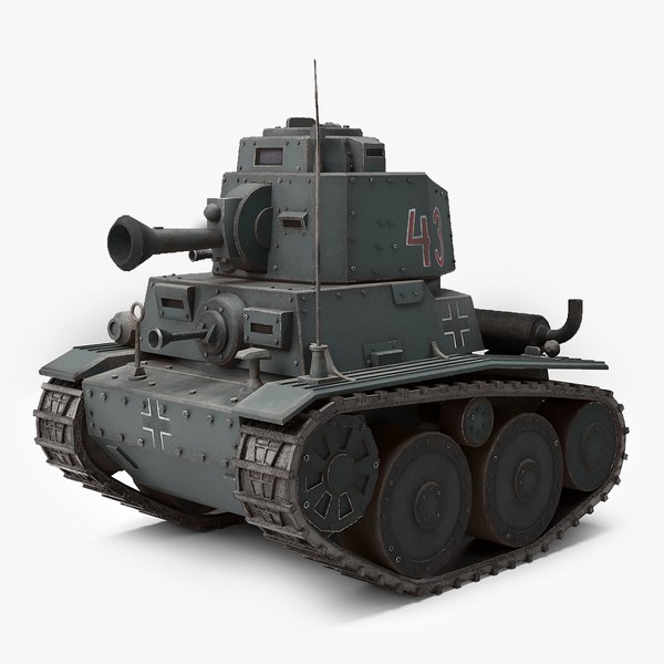 Meng German Light Panzer 38T 3D model