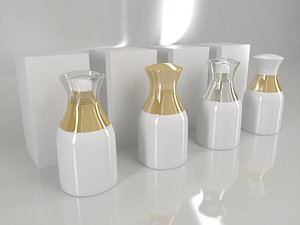 bottle box - white 3D model