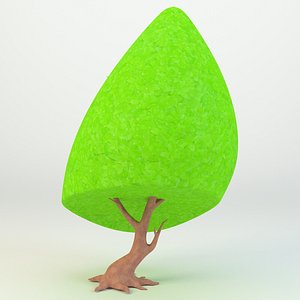 3D cartoon tree model