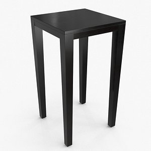 3D Baker Accent Table Black model