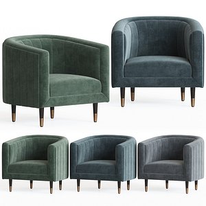 juno armchair velvet upholstered model