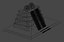 Pyramide aztèque simple de dessin animé Low Poly