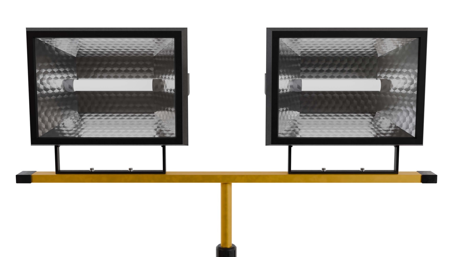 Footed Construction Lights Model - TurboSquid 2432362