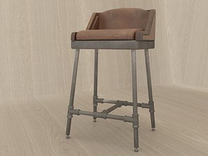 3d bar stool model