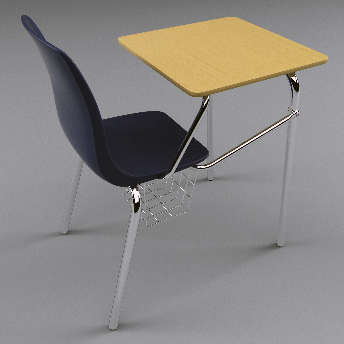 school desk 3d model