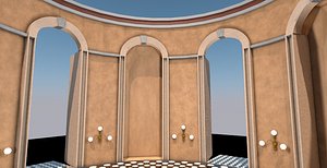 3D rotunda government building