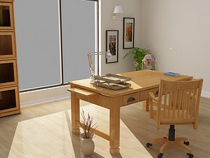Sedona office furniture set - High Quality Furniture 3d model
