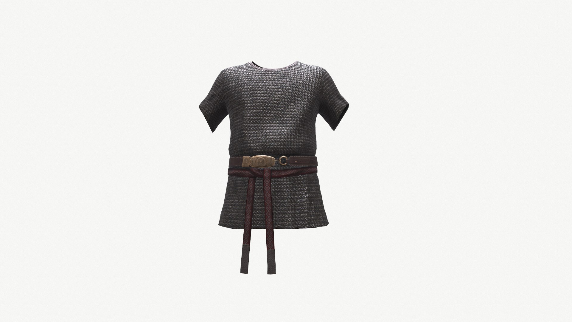 Ancient Armor ChainMail 3D Model Game Ready PBR Low Poly 3D Model ...