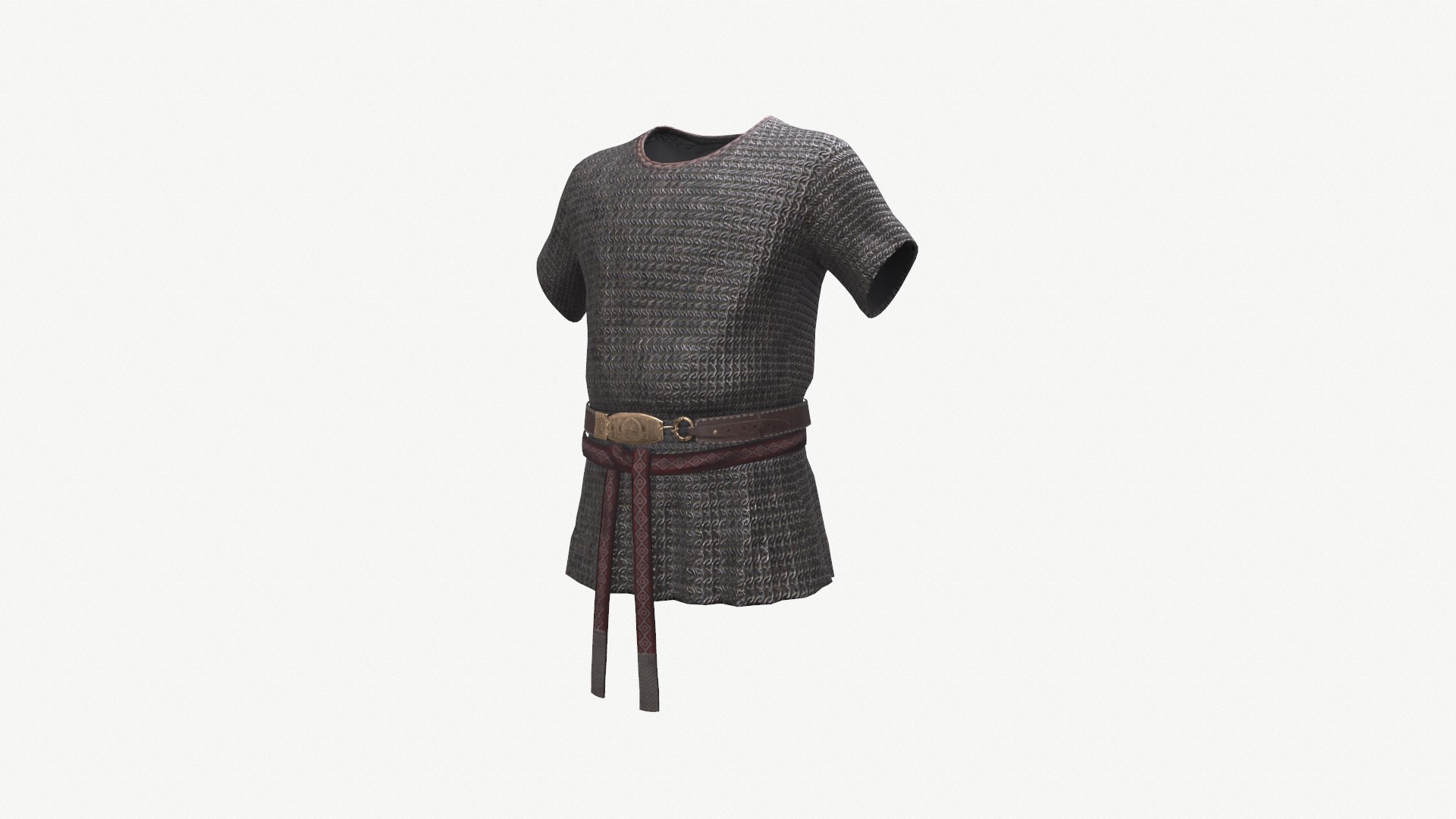 Ancient Armor ChainMail 3D Model Game Ready PBR Low Poly 3D Model ...