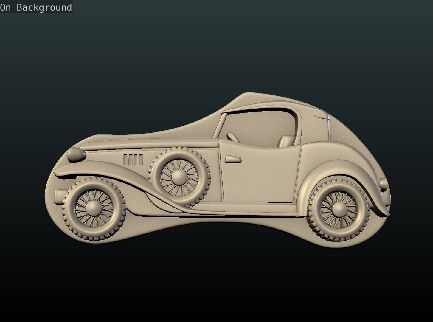 3D car relief model - TurboSquid 1332754