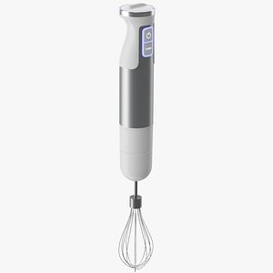 Handheld Immersion Blender with Egg Whisk