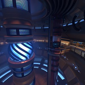 Spaceship engineering 3D model