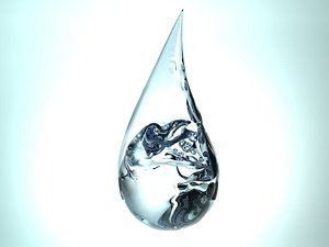 water droplet obj