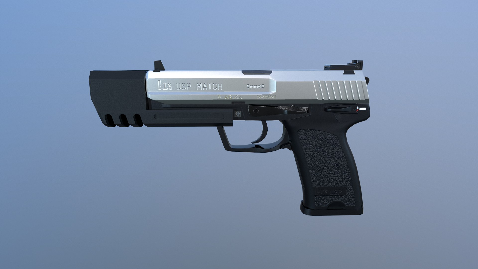 3D H K Usp Match - TurboSquid 1299342