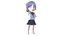 Anime Chibi School Girl 2 Ariako w pełni uzbrojona