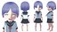 Anime Chibi School Girl 2 Ariako w pełni uzbrojona