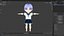 Anime Chibi School Girl 2 Ariako w pełni uzbrojona