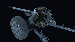 Pak 38 German cannon 3D model