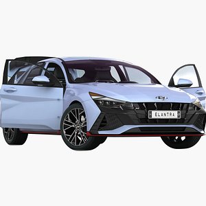 Hyundai Elantra N-Line 2022 Opening doors and trunk