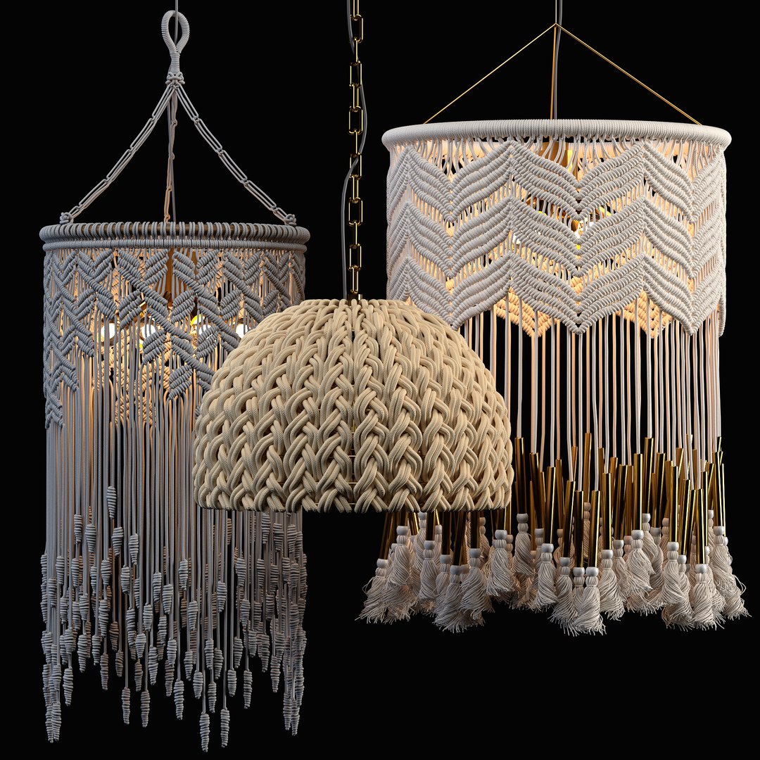 3D model Luxury Chandeliers Mega Collection  Modern and Organic Styles https://p.turbosquid.com/ts-thumb/1k/TtJsPy/Ky/macrame_pendant_01/jpg/1773947545/1920x1080/fit_q87/e1bd7cc1929147cf9350f5fe87d55bd79f15aada/macrame_pendant_01.jpg