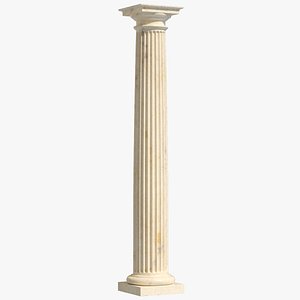 3D Classic Doric Column model