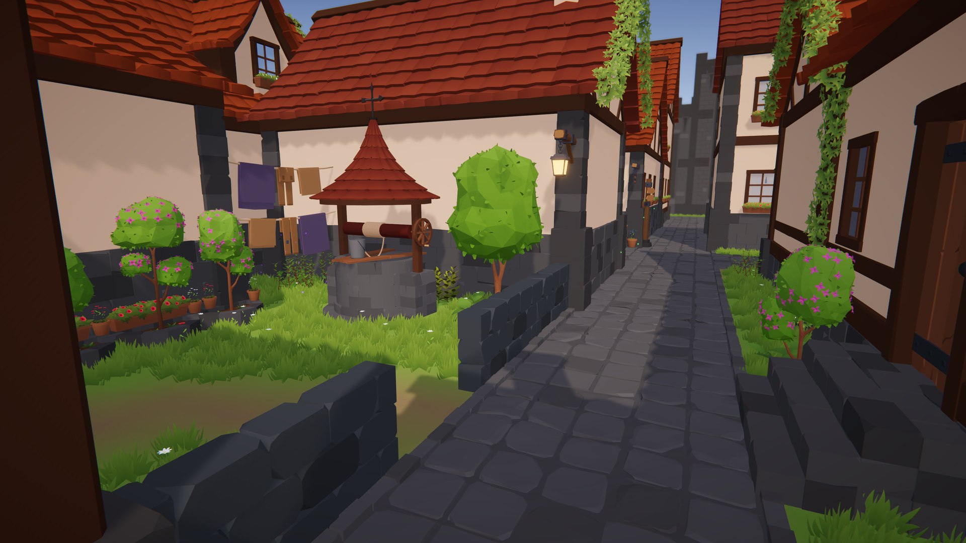 Cartoon Fantasy Medieval Town 3d Model - Turbosquid 1996983