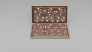 Antique Ornate Decorative Book 3D Model 3D