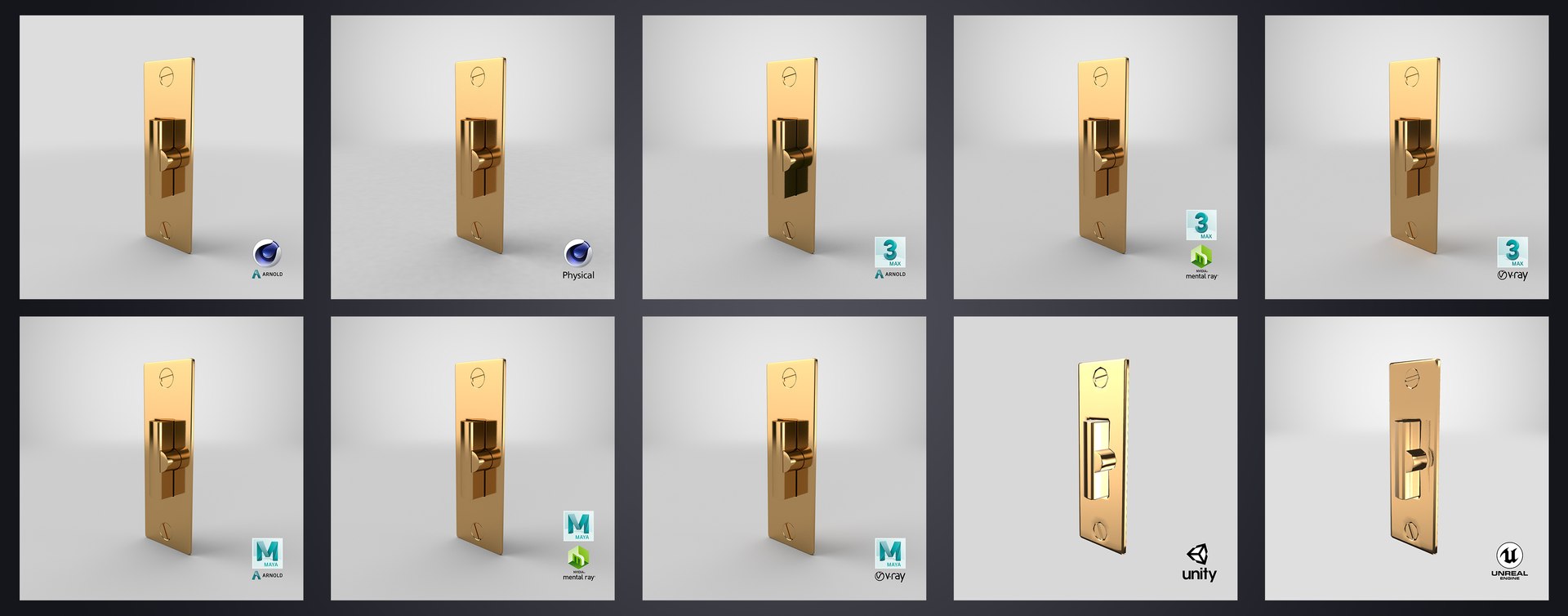 Golden DoorKnob Lock Key Latch Hinge Collection V01 3D model https://p.turbosquid.com/ts-thumb/1k/YMI9Pm/gW/doorlockdeadlatchgoldenv01_stem_renders/jpg/1624898516/1920x1080/fit_q87/e7cdb175f6eea0c423e744a44807315d0e72e2d6/doorlockdeadlatchgoldenv01_stem_renders.jpg