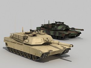 Lowpoly Abrams tank