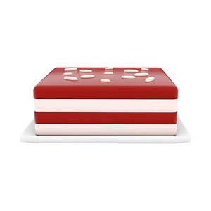 cheesecake with coconut icon model