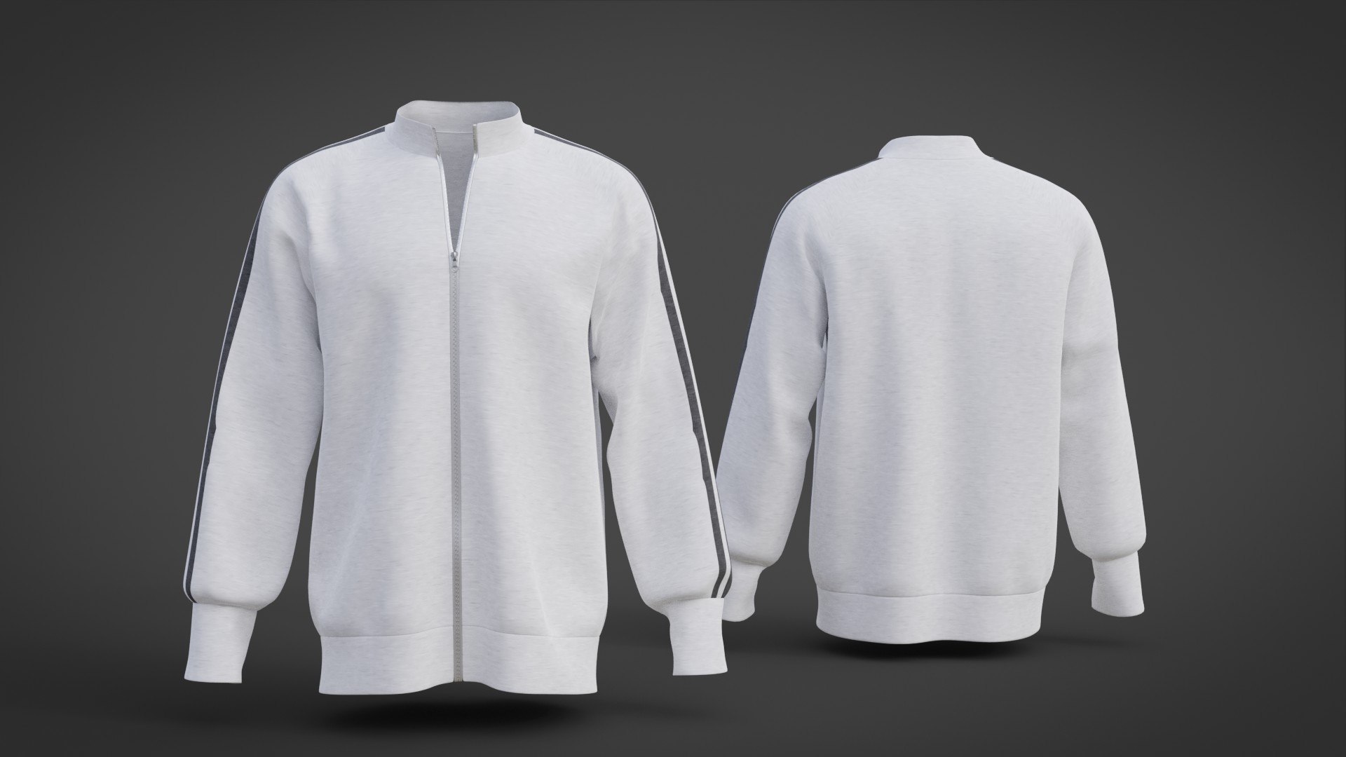 white trackshirt - male sweatshirt jacket 3D model https://p.turbosquid.com/ts-thumb/1k/c6jYgx/mO/5/jpg/1667290624/1920x1080/fit_q87/c2a011cca30e0ce7fa6986975ccfa17bd0673dfd/5.jpg