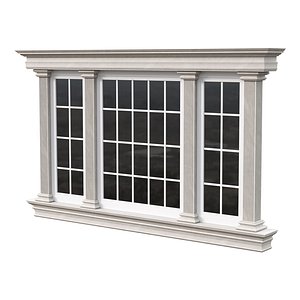 Architectural Classic Window 3D Model 18 3D model