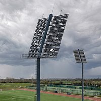 Sports Lighting Tower on Foundation Simplified